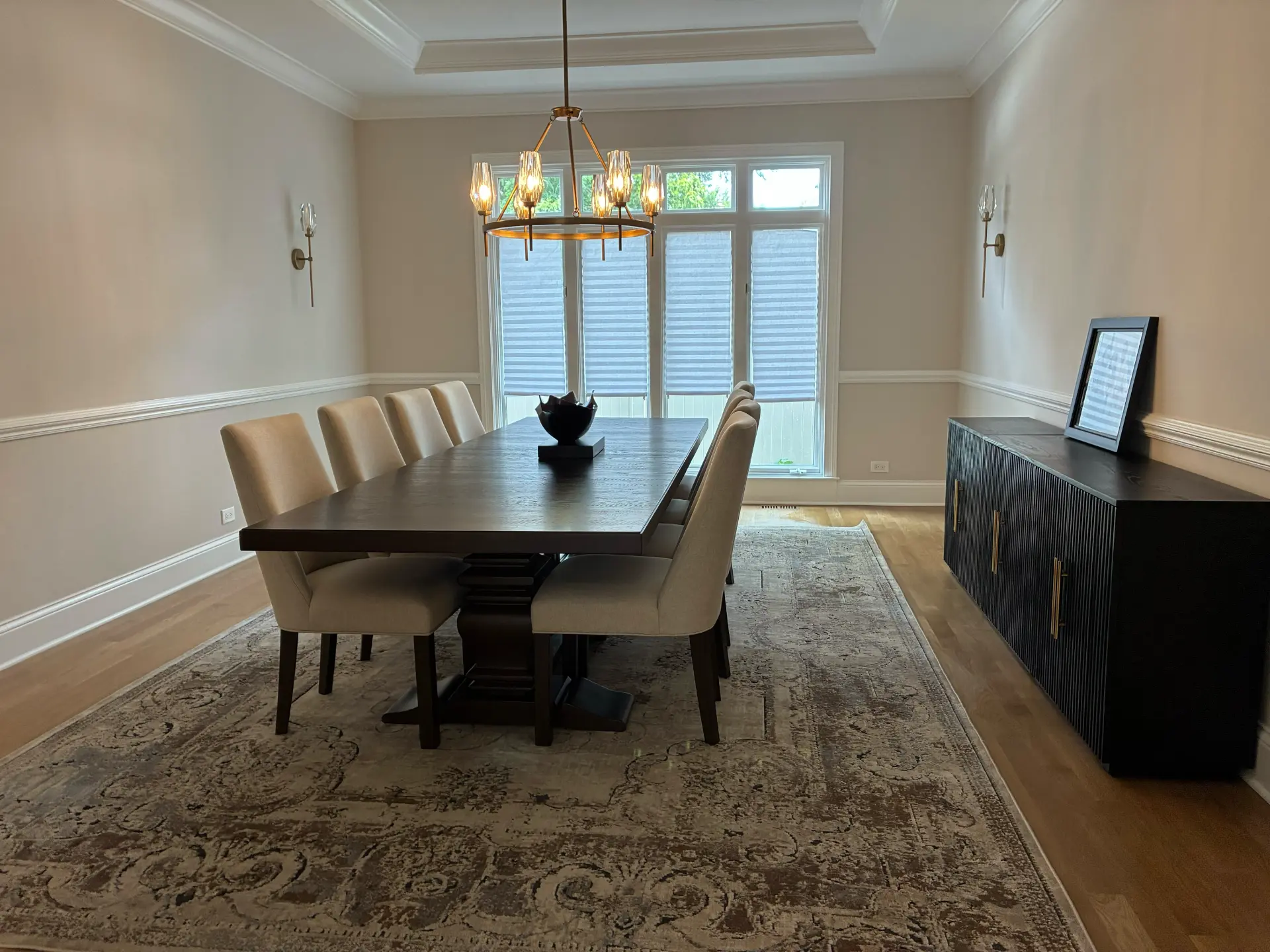 Formal dining room cleaned by Upkeep Standard in Barrington, Illinois